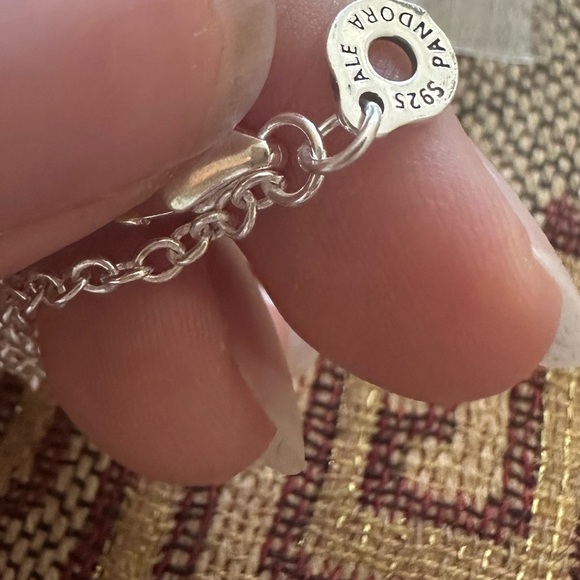 NWOT Pandora Silver U-Shape Charm Pendant Necklace 392747C00-45 - Picture 9 of 10